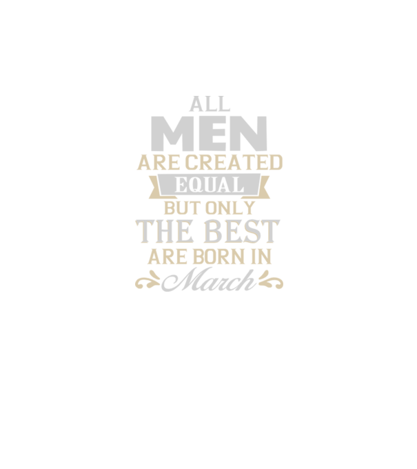 All men created equal but only the beat are born in march model albastru regal pe tricou