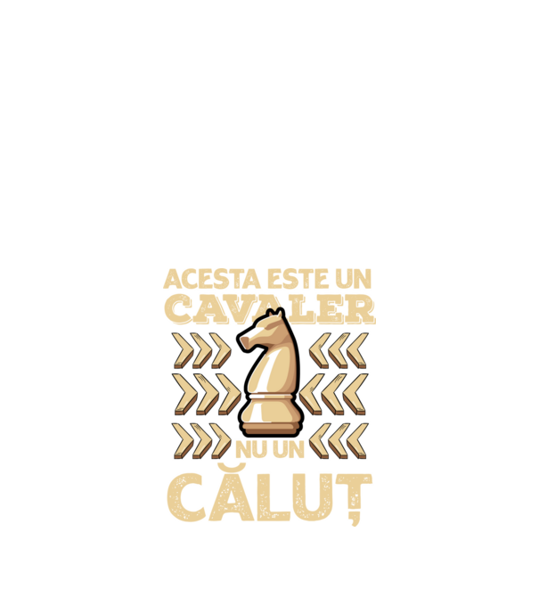 Acesta este un cavaler, nu un căluț model negru pe tricou