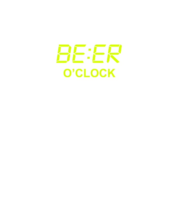 'Beer o'' clock' model gri închis pe tricou