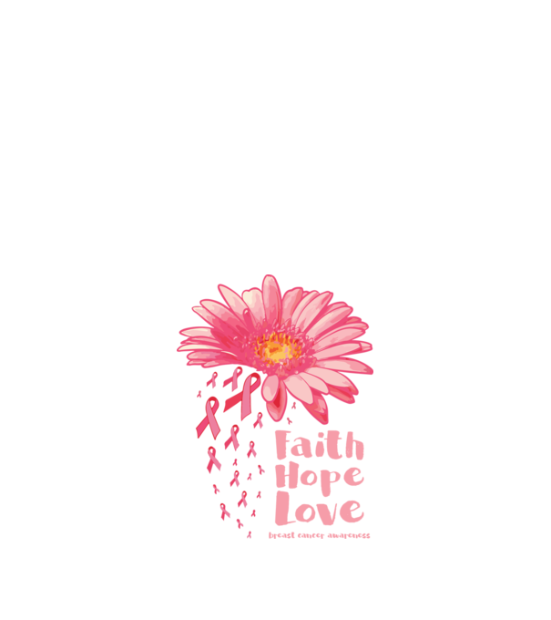 Gerbera faith hope love model negru pe tricou