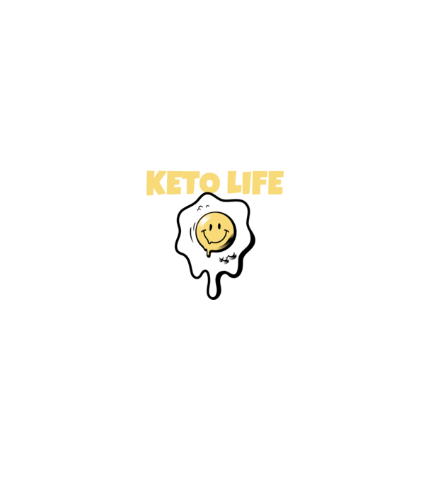 HAPPY KETO LIFE model negru pe tricou
