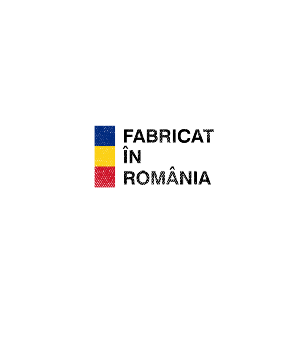 Fabricat în România model negru pe tricou
