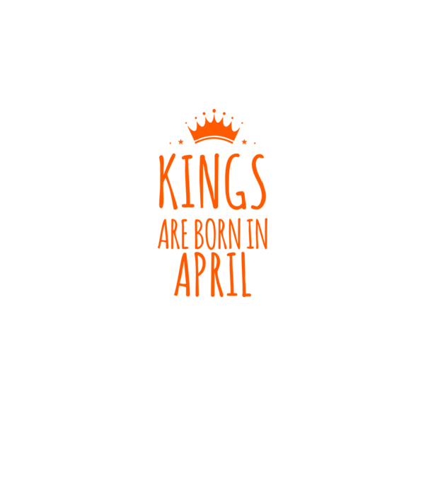 Kings are born in - April model gri închis pe tricou