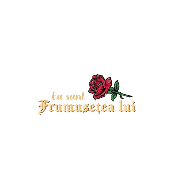eu sunt frumusețea lui model negru pe tricou