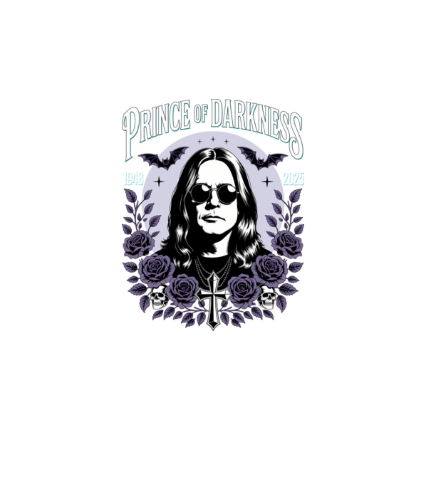 Prince of Darkness model turcoaz pe tricou