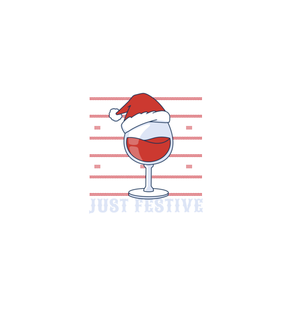 Not drunk just festive ugly sweater model negru pe tricou