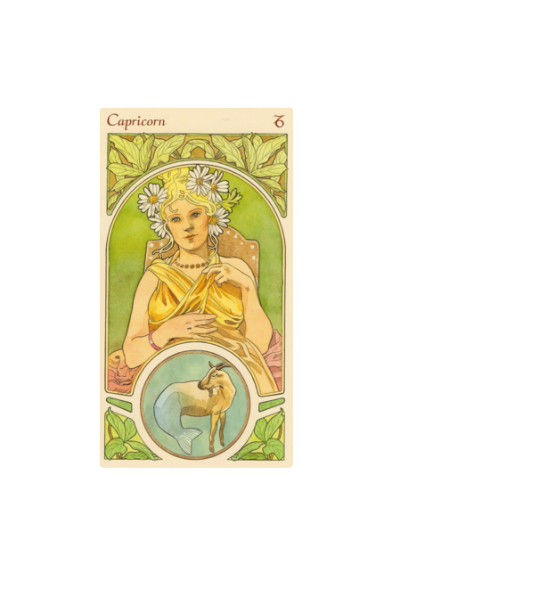 Horoscop Tarot CAPRICORNUL model albastru deschis pe tricou