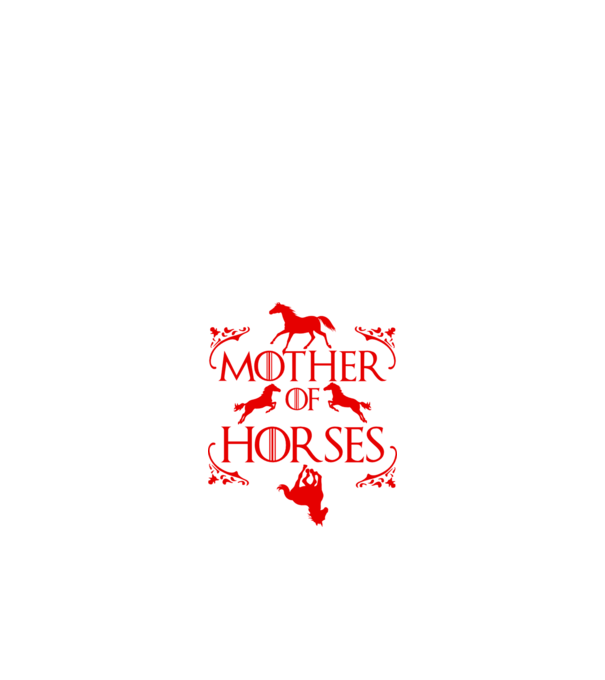 Mother of Horses model negru pe tricou