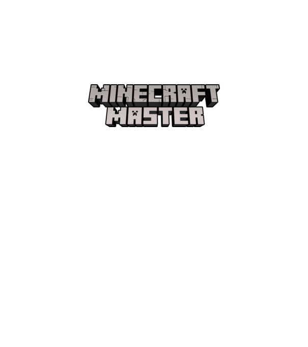 Minecraft Master model gri închis pe tricou