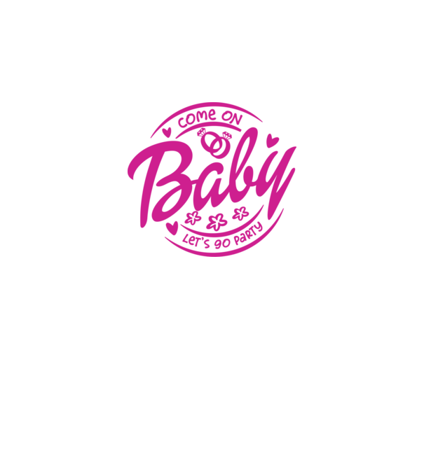 Bride Barbies Baby lets go party model alb pe tricou