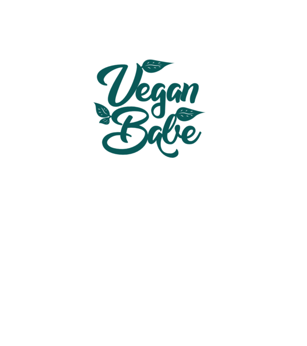 Vegan Babe model alb pe tricou