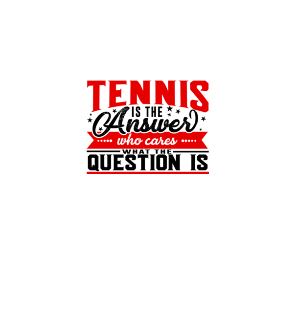 Sport is the answer JUCĂTOR TENIS model alb pe tricou