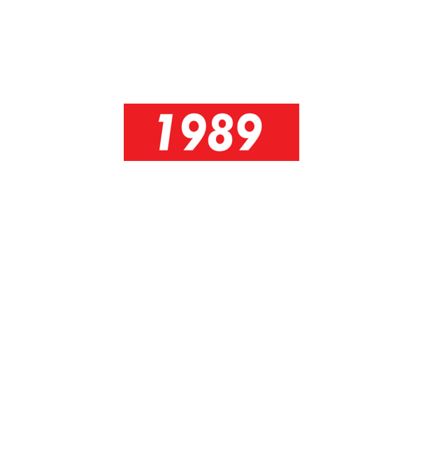 Supreme Birthday 1989 model gri închis pe tricou