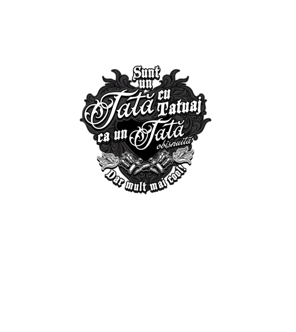 Sunt o mamă cu tatuaj, ca o mamă obișnuită, dar mult mai cool! model turcoaz pe tricou