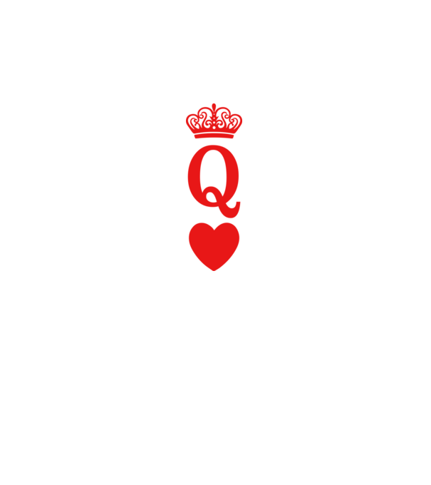 Queen model alb pe tricou
