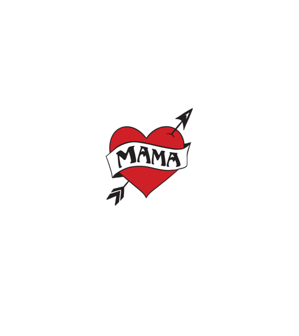 mama model alb pe tricou