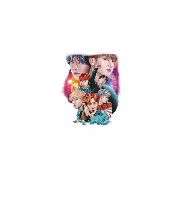 BTS POSTER model negru pe tricou