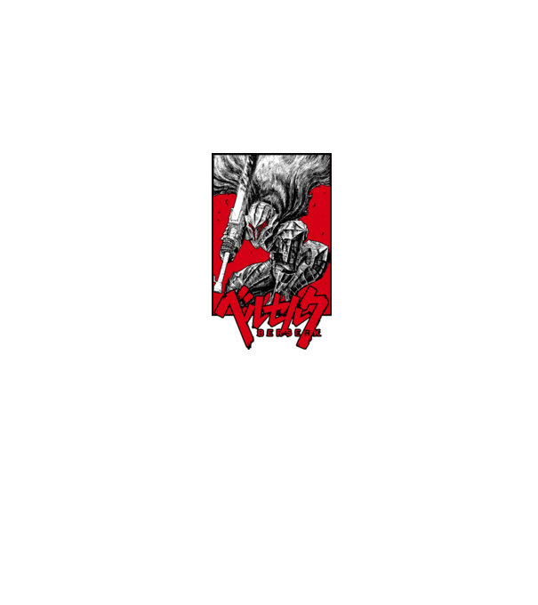 Berserk Guts model albastru jeanși pe tricou