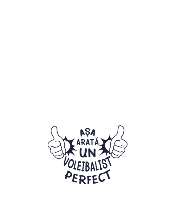 Așa arată un VOLEIBALIST perfect model negru pe tricou