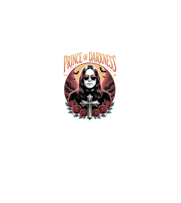 Prince of Darkness model negru pe tricou