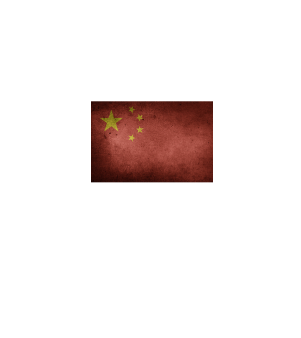CHINA model negru pe tricou