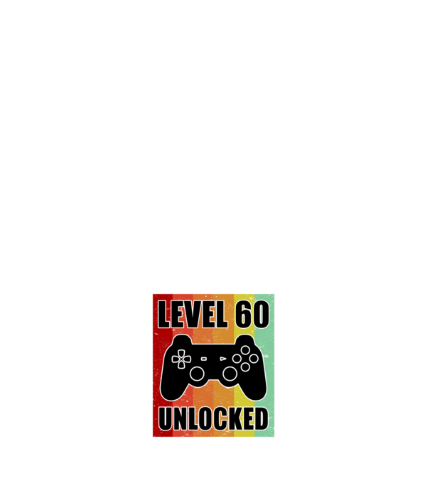 Level 60 unlocked retro gamer model negru pe tricou