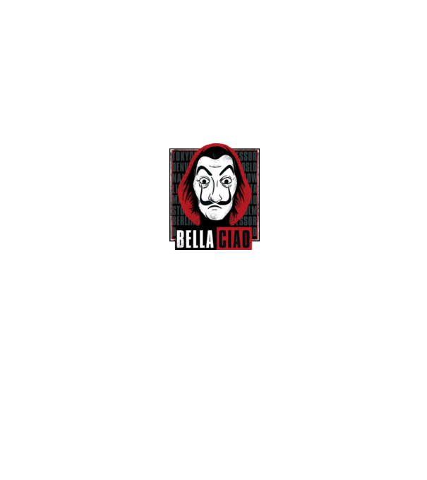 bella ciao dali model negru pe tricou