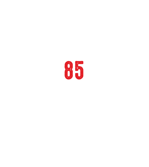 Purtătorul acestui tricou a împlinit: 85 de ani model negru pe tricou