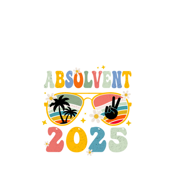 Absolvent 2025 model negru pe tricou
