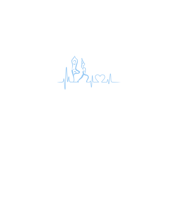 Inimă Yoga model alb pe tricou