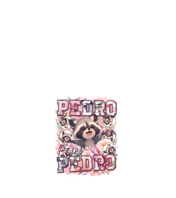 Girly Pedro model alb pe tricou