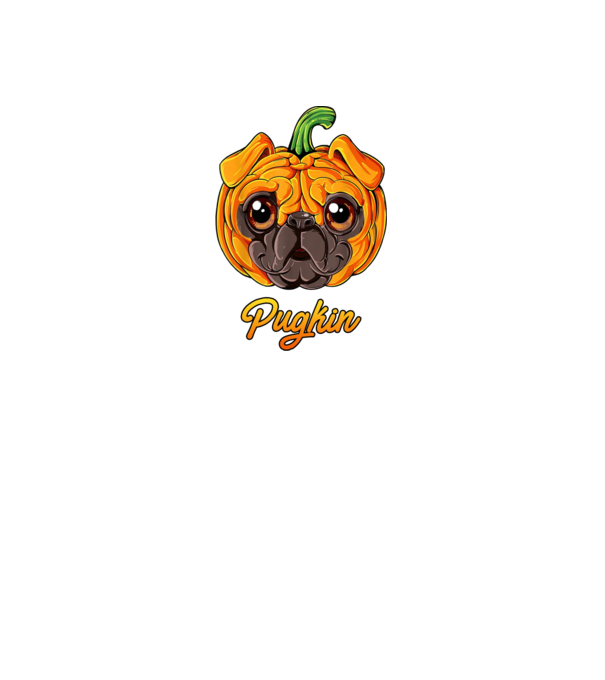 Pugkin model negru pe tricou