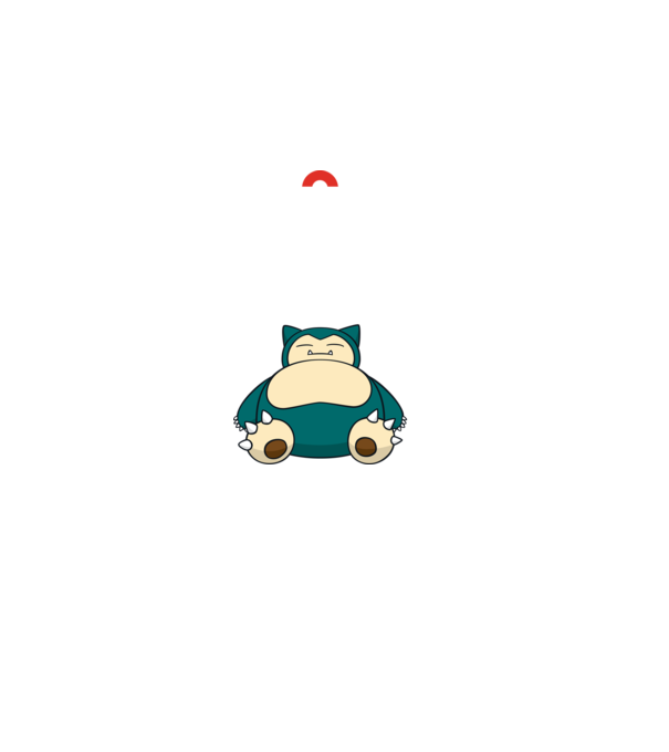 Keep Calm Snorlax model negru pe tricou