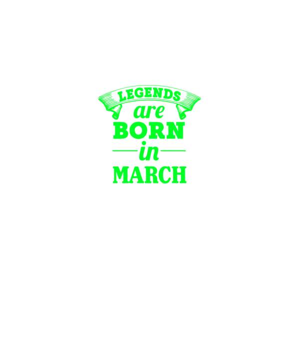 Legends are born in March model negru pe tricou