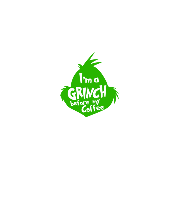 Grinch before coffee model albastru jeanși pe tricou