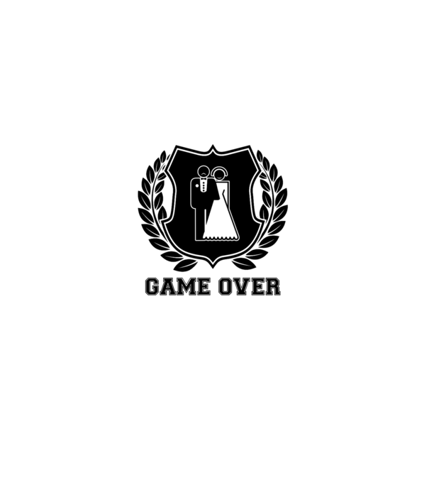 Bachelor GAME OVER model gri pe tricou