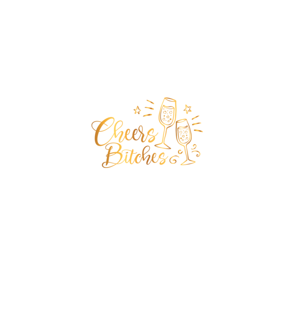 Cheers Bitches model negru pe tricou