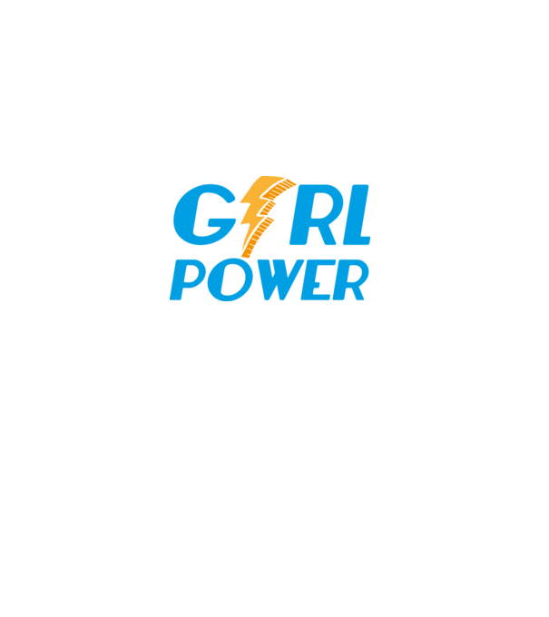 GirlPower model negru pe tricou