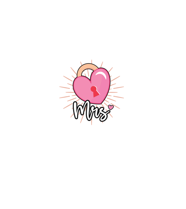 Mrs key to the heart model negru pe tricou