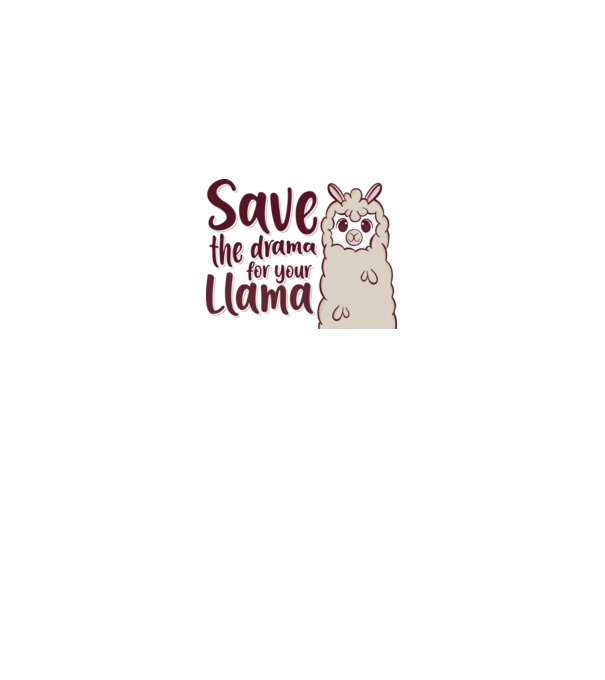Save the drama from the llama model gri pe tricou