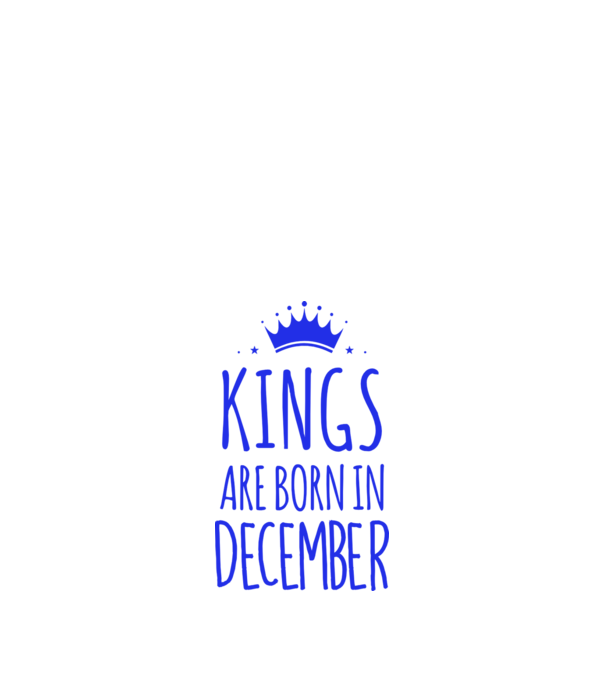 Kings are born in - December model portocaliu pe tricou