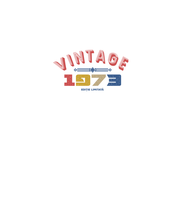 1973 Ediție limitată model alb pe tricou