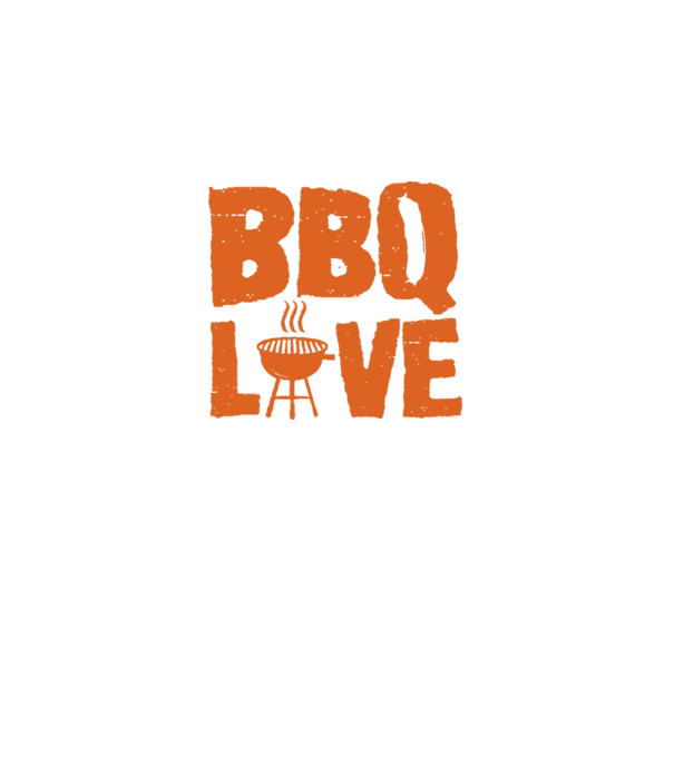 BBQ LOVE model negru pe tricou
