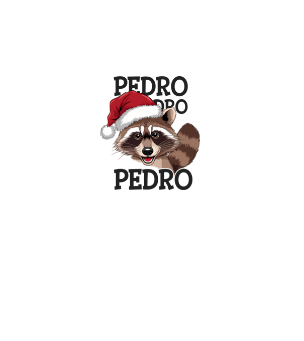 Pedro pedro xmas model alb pe tricou