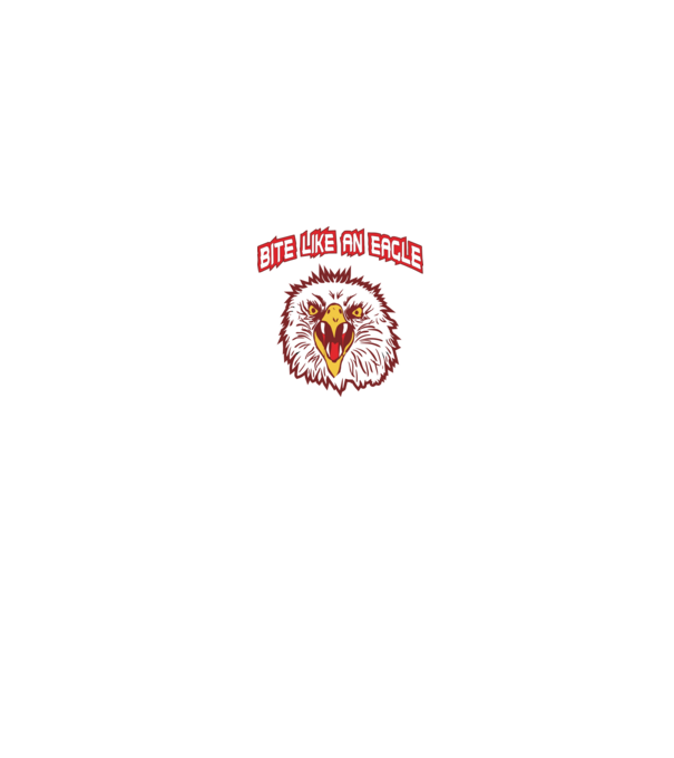 bite like an eagle cobra kai model negru pe tricou