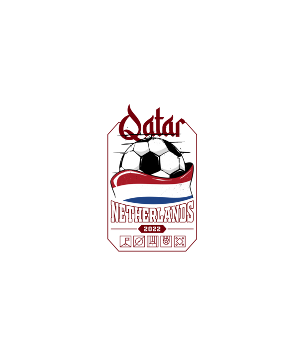 Qatar teams Netherlands model negru pe tricou