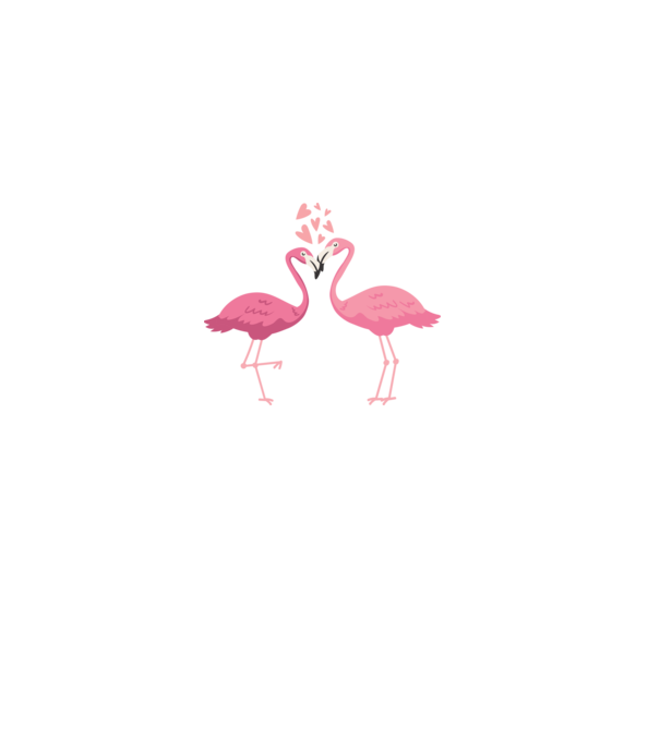 FLAMINGO ÎNDRĂGOSTIȚI model nisipiu pe tricou