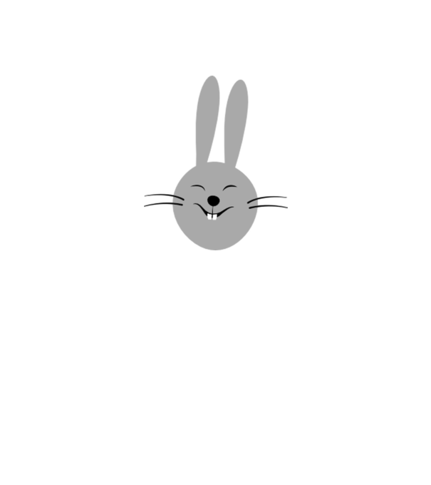 rabbit model nisipiu pe tricou