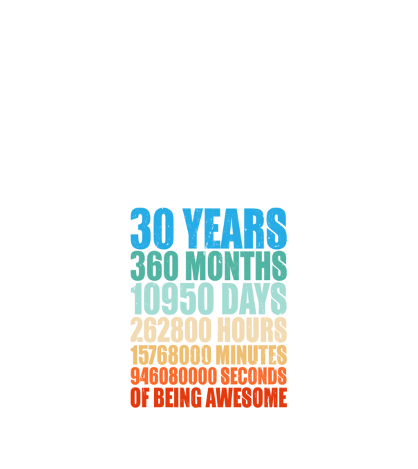 30 years of being awesome model negru pe tricou