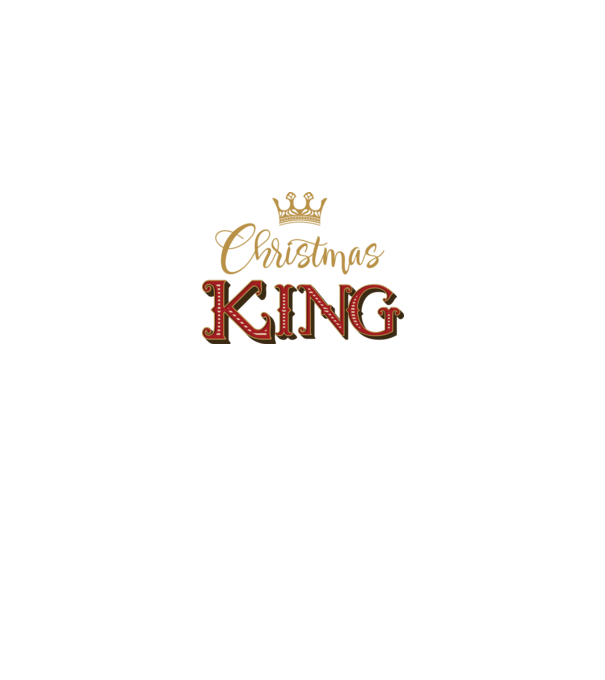 Christmas King model negru pe tricou
